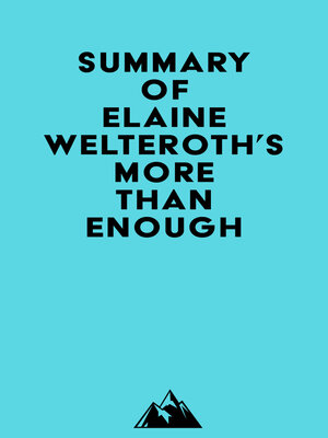 cover image of Summary of Elaine Welteroth's More Than Enough